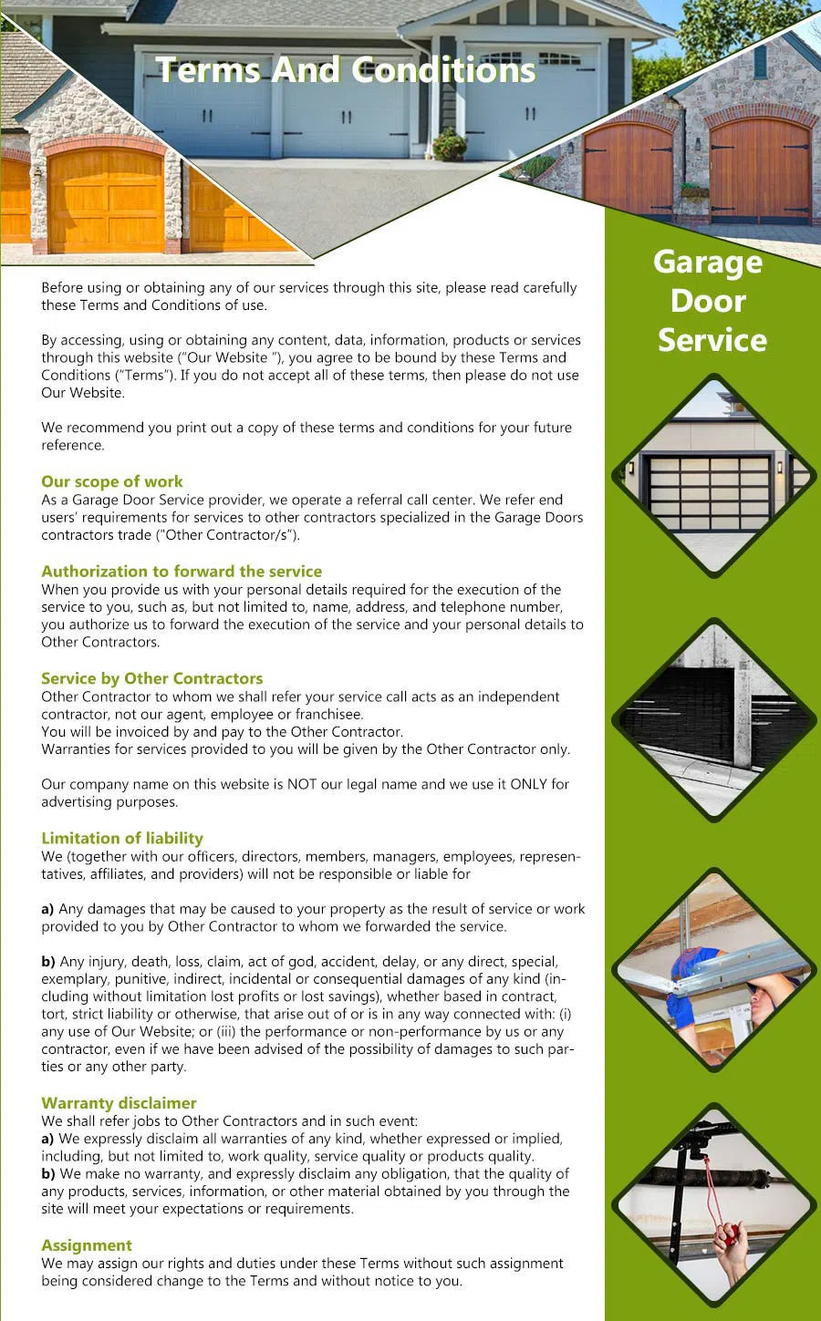 Galaxy Garage Door Service Flushing, NY 347-482-2553 - terms5